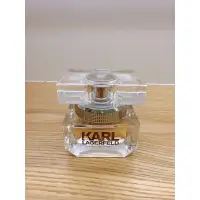 在飛比找蝦皮購物優惠-KARL卡爾拉格斐 同名女性淡香精25ml（二手）