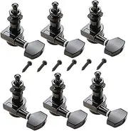 JOINPAYA Guitar String Tuning Pegs Acoustic Locking Tuners Black Guitar Machine Heads Key Pegs