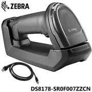 Zebra DS8178-SR0F007ZZCN 2D Wireless Bluetooth Barcode Scanner W/ Cable + Cradle