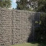 Gabion Basket with Cover 100x50x200 cm Galvanised Iron,Pots & Planters 24.15KG-3295166