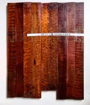 8 pcs 3/8" x 1" x 12" figured Snakewood paddles