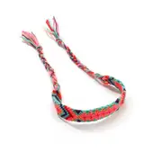 4 Pcs Women Bohemian Thread Bracelet Retro Handmade Multicolor Hand Rope Pink rose
