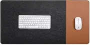 Computer Desk Pad Extra Large Non-Slip Office Desk Mat Wear-Resistant Mouse Pad Dark Grey 80x40cm