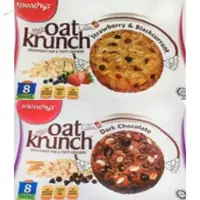 在飛比找蝦皮購物優惠-oat krunch 草莓黑加栗燕麥餅208g 黑巧克力燕麥