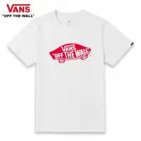 在飛比找momo購物網優惠-【VANS 官方旗艦】男女款白色滑板Logo短袖T恤