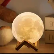 CPLA Moon Lamp 2024 Upgrade 128 Colors with Timing/Remote 3D Printing Moon Light