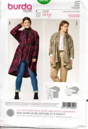 Burda Style Sewing Pattern 6490 Misses' Soft Drape Jacket Size 20/22 32/34