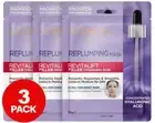 3 x L'Oréal Revitalift Filler[+Hyaluronic Acid]Replumping & Smoothing Mask 30g