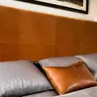Stylish King Bed Leather Headboard - Custom Made | East to Install Wall Mounted