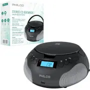 Portable CD Player Boombox, FM Radio CD Players for Home, Compatible with MP3...