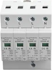 4P 40kA House Din Rail Lowvoltage Protector Arrester Device for Thunder Protection with Retardant, Fireproof, Safe to Use