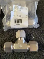 Ham-Let 764L SS 1/2 T-fitting Tee fitting Stainless Steel Oxygen Clean SOP# 8185