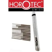 Horotec MSA10.533 pin punch bracelet tool with steel anvil, set of 11 pin punch