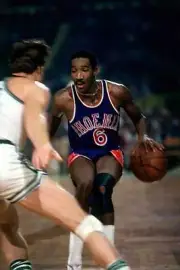 Walter Davis Phoenix Suns moves the ball against the Boston Celtic- Old Photo