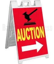 Signicade A-Frame Sign Sidewalk Sandwich Store Pavement Street Sign - AUCTION rb