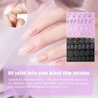 5x Double Side Semi Cured Nail Jelly Glue Clear False Nail Art Tap J3Q1 Z7L6