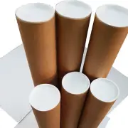 1-1040x90x1.8mm High Quality Brown Kraft Cardboard Mailing Tubes In Melbourne