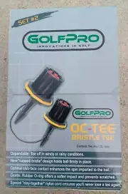 GOLF PRO OC-Tee Bristle Brush Golf Tees 2" Optimal Contact Driver/wood 8 TEES #2