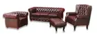 Chesterfield 4 Piece Lounge Suite 100% Leather (with 3.5 Seater)