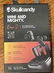 SkullCandy BLACK Mini and Mighty Dime True Wireless Earbuds NIB Sealed
