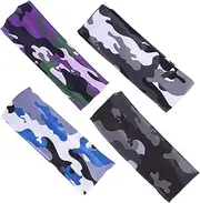 [Sosoport] Trendy Camouflage Fitness Sweatbands Antiperspirant Belt for Women Men Girls Boys Running Sports Headband