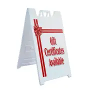 A-frame Sidewalk Gift Certificates 24" x 36" Double Sided A-Frame Sidewalk Sign