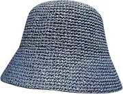[Generic] Straw Bucket Hats for Women Wide Brim Sun Hat Uv Protection Sun Hats Summer Beach Hat for Travel Vacation
