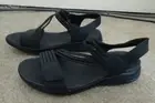 Active Flex Neon black vegan sandals 38