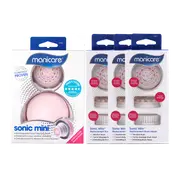 Manicare Sonic Mini Facial Cleanser & Replacement Brush Heads 3pk bundle