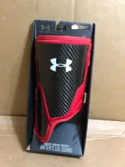 Under Armour Adult Men Right Hand Batter Gameday Baseball Batters Leg Guard RED