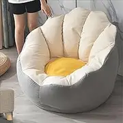 Bean Bag Chair Petal Game Bean Bag Chair Stretchable and Washable Suitable for Indoor and Outdoor Bedroom High Back Lazy Sofa Soft (G,Aldult) (C,Small)