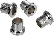GOOHOCHY Bass Machine Heads Tuners 4pcs 2l2r Bass Tuning Pegs Silver Hard Zinc Alloy Essential Accessory