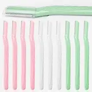 JYWYBF 10 PCS Eyebrow Razor, Dermaplaning Blades for Face, Face Razors for Women, Dermaplane Razor for Peach Fuzz Dead Skin Facial Hair Remover