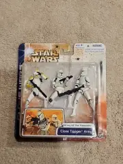 Star Wars Clone Wars Clone Trooper Army 3 Pack (Yellow)