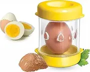 Egg Peeler Tool for Hard Boiled egges removes the shell of your eggs easily and quickly. Egg separator shell. (Yellow)