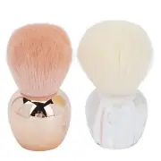 2pcs Nail Dust Cleaner Brush Exquisite Handle Soft Nail Dust Powder Remover US
