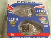 PERKO BOW LED RED GREEN SIDE LIGHT CHROME 0602DP1CHR NAVIGATION RUNNING LIGHTS