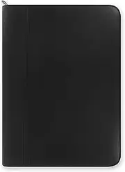 Filofax Metropol Zipped Folder with Calculator - Black