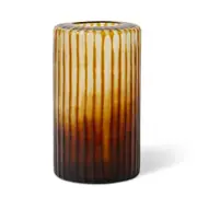E Style 31cm Glass Cillian Plant/Flower Vase Tabletop Display Decor Amber
