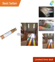 Colorful Light Prisms with Non-Adhesive Diffraction Sheet - Perfect for Sunlight