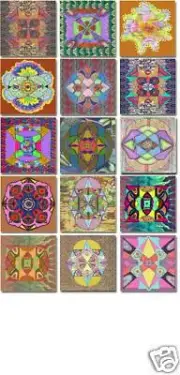 15 Decor Tiles Art Mural Ceramic Colorful Backsplash Bath Tile #23