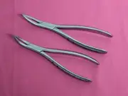 2 Extracting Forceps Root Lower & Upper Dental Extraction Surgery #301 & #300