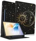 for Samsung Galaxy Tab S9 Plus/S9 FE Plus Case 12.4 Inch 2023 1-Sun Moon Star