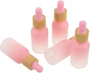 Ipetboom 5 Pack 15ml Gradient Glass Dropper Bottles Refillable Toiletry Bottles for Travel Essential Oils Perfume Skincare