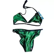 Vintage Paul Frank Womens Bikini, Dic the Whale, Green, Bathing Suit, XS