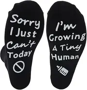 [ALLY-MAGIC] Mum to Be Gifts Socks, Pregnancy New Mum Gifts, Black Funny Socks for Pregnant Women New Mum or Wife Y11XSMMWZ