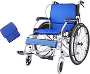 Rolling Walkers Folding Wheelchair Portable Self-propelled with Hand Brakes Convenience Self Propelled Travel Bag Mobility Device Self-Propelled Wheelchair