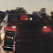 Car Led Flexible Display App Bluetooth Car Advertising Screen Full Color Smart Car Sticker IP65 Waterproof Soft Screen Display