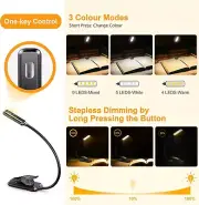 9 LED Rechargeable Book Light for Reading in Bed-Eye Caring
