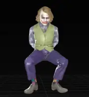 Resin 1:24 1:43 1:64 1:87 Sitting Joker Painted Figure Scene Props F Car Toys